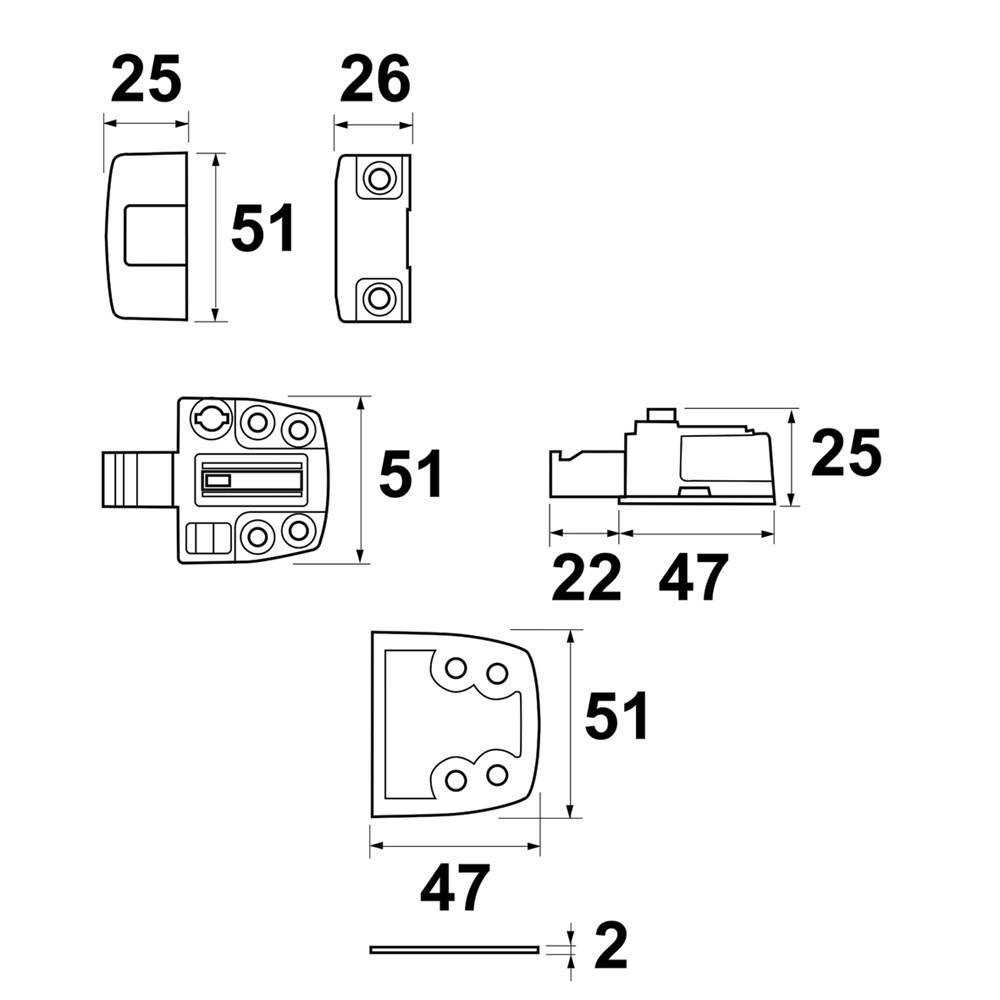 oplegslot cilinder axa-4