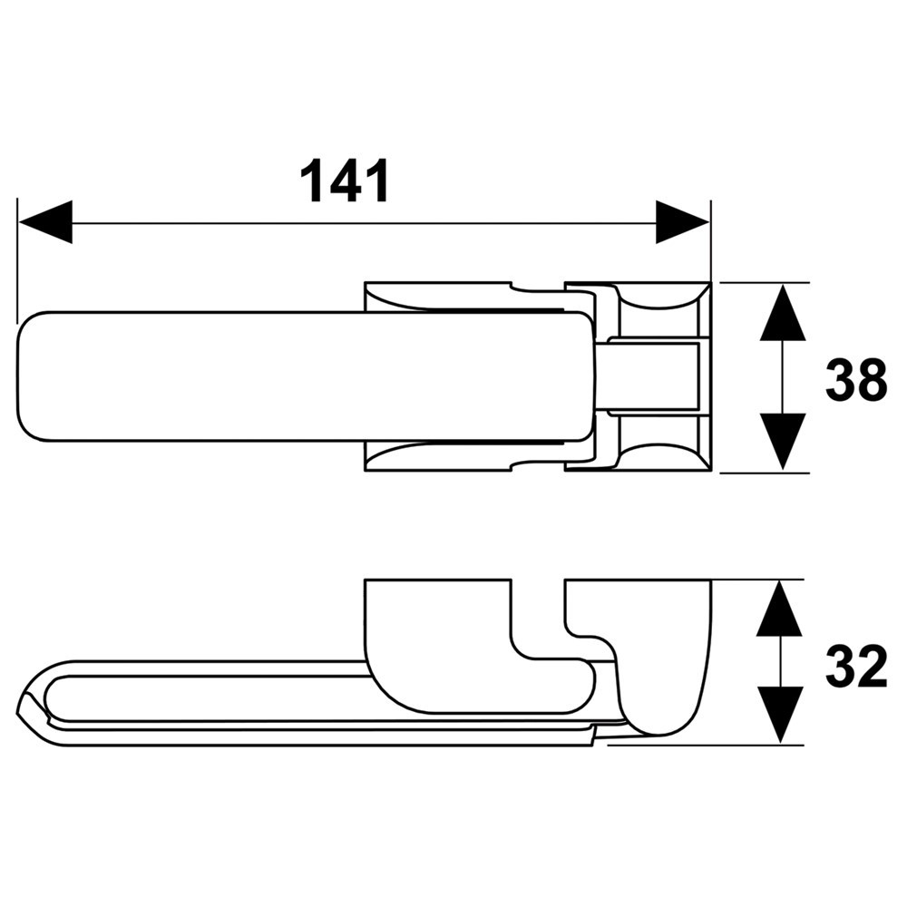 kierstandhouder rvs axa-4