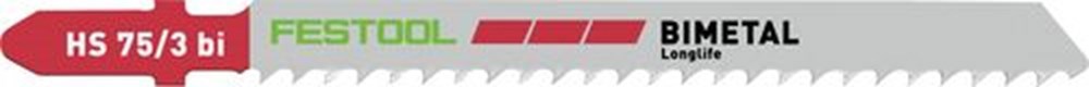 Decoupeerzaagblad Festool Plastics - HS75/3 BI 75MM SET à 5 ST