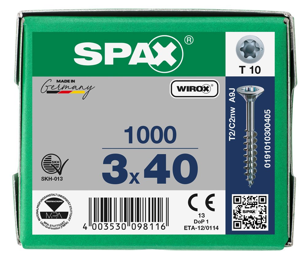 spaanplaatschroef wirox spax-6