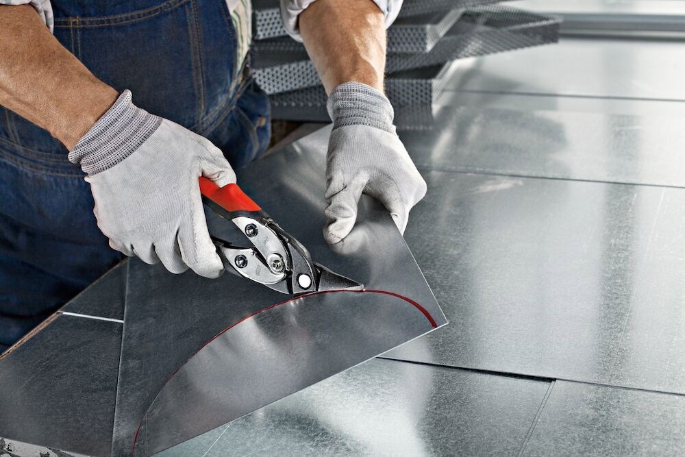 blikschaar met hevel erdi-3