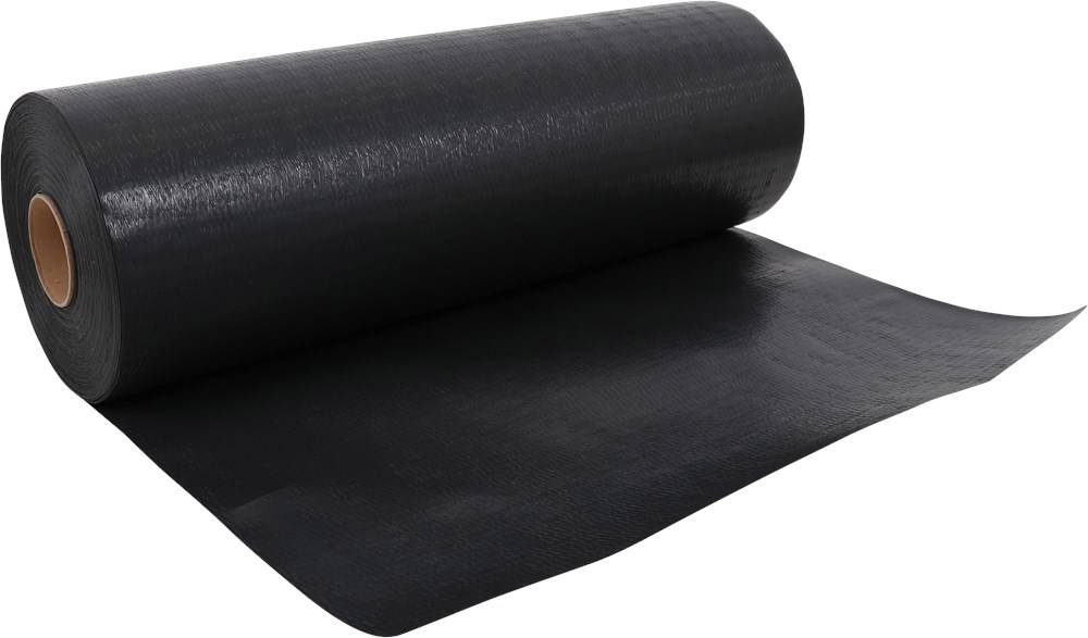 Dpc Folie Gewafeld Zwart Kelfort -  600MM 50M 300µm