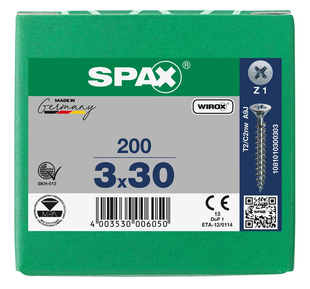 spaanplaatschroef wirox spax-6
