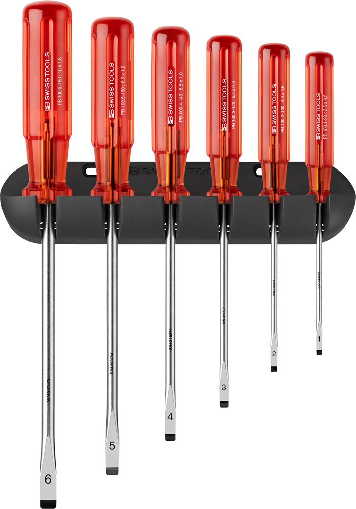 Schroevendraaierset Zaagsnede Pb Swiss - PB 240 6-DELIG SL1/2/3/4/5/6